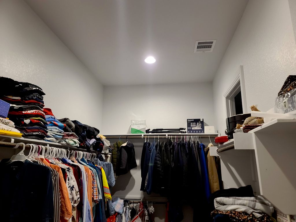 new closet shelves  Before 