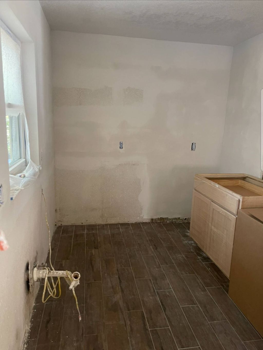 Cabinet install. Before pictures 