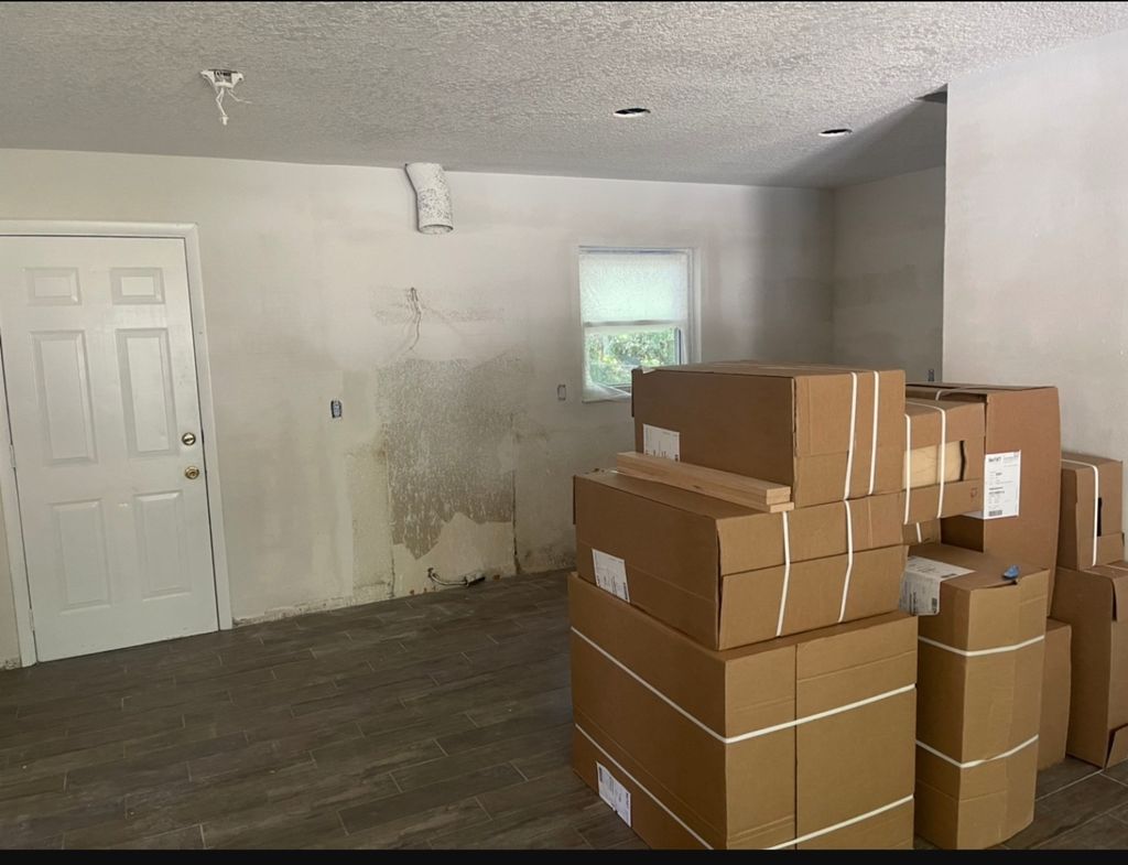 14 cabinets to install. 
