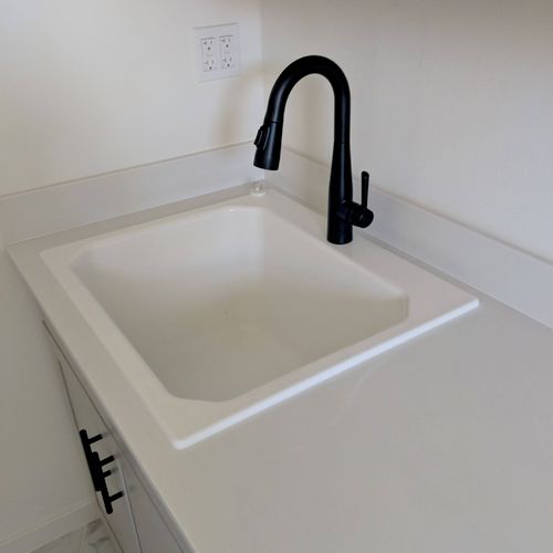 We had two projects for Jose. 1-add a garage sink,
