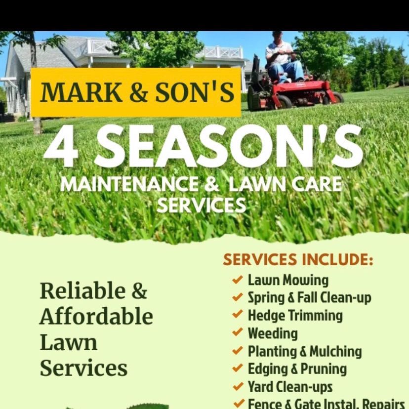 Mark & Sons landscape/maintenance