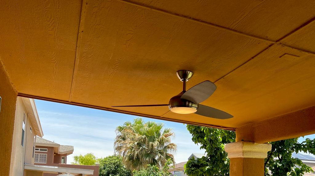 Dantex Electric installed 4 New Outdoor Ceiling Fa