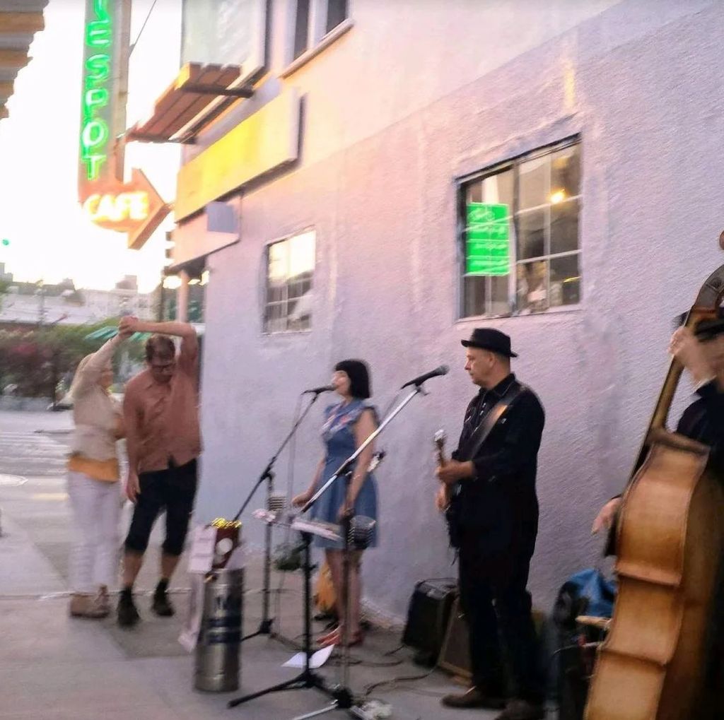Performing with my trio
