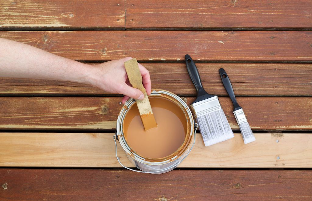 prepping deck stain