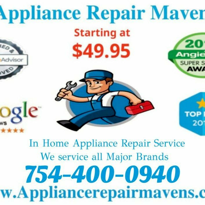 ARM- Appliance Repair Mavens Broward County $49.95