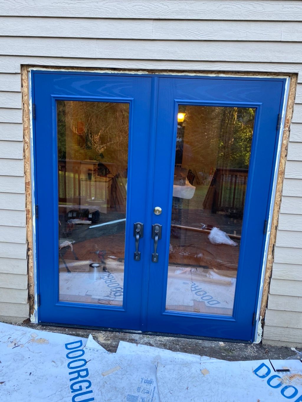 Before double exterior door