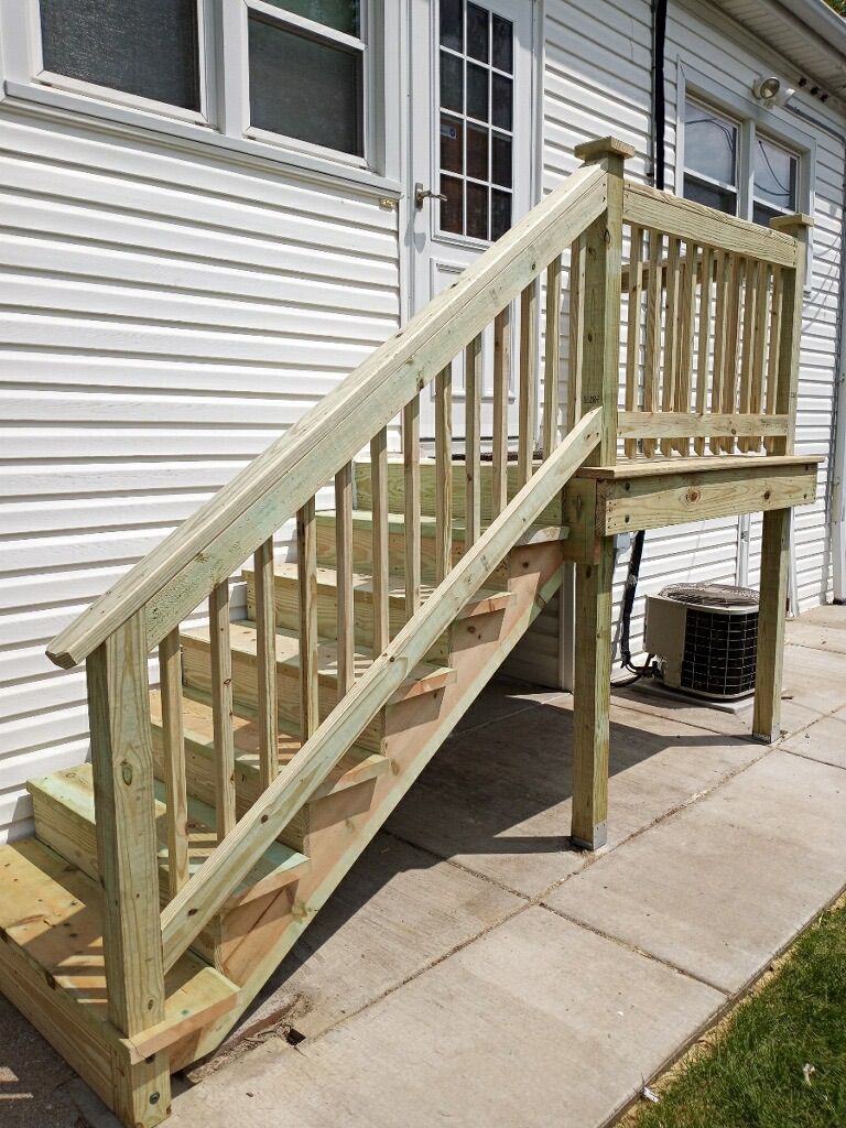 Cristian did a great job rebuilding the back stair