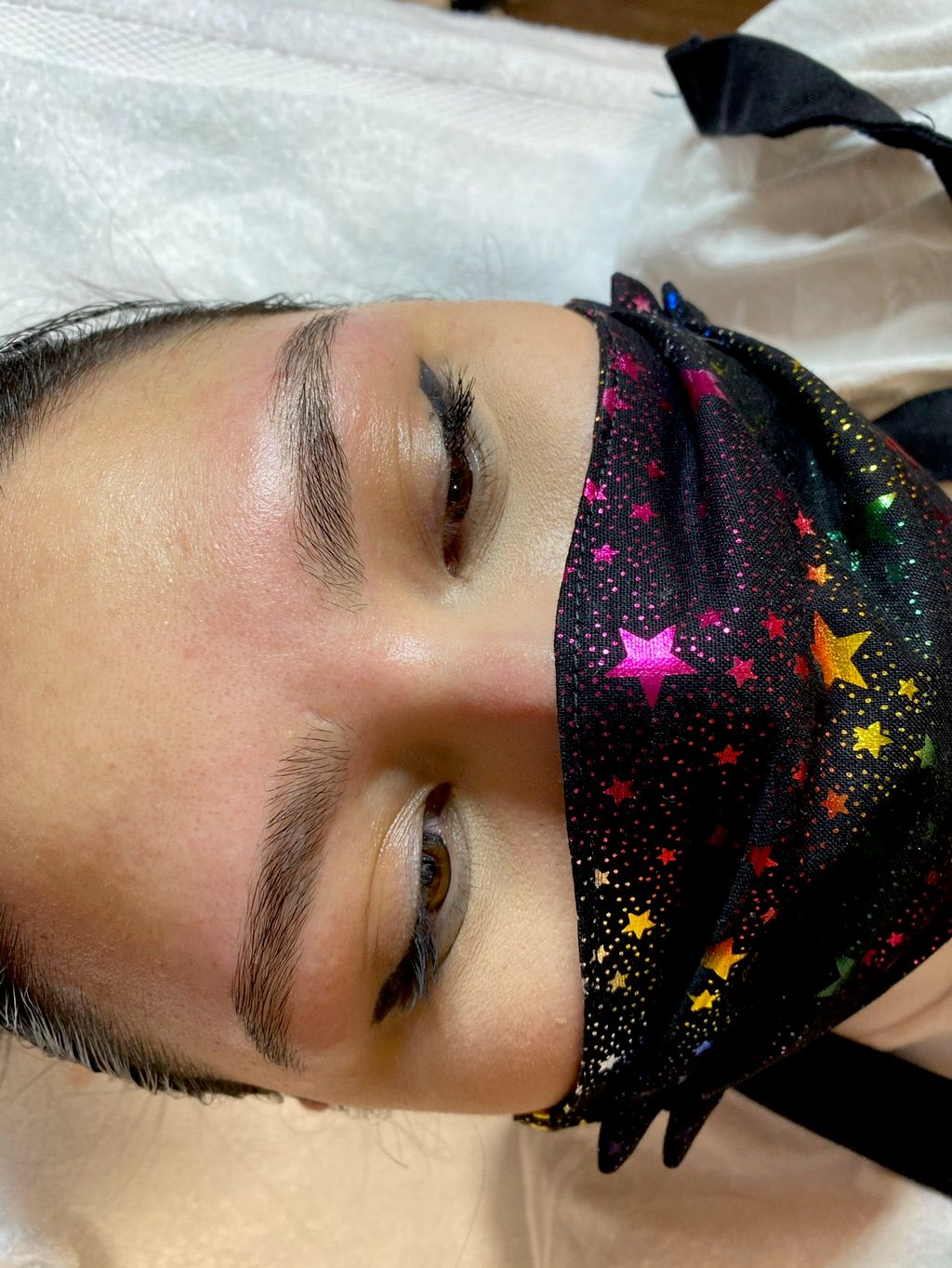 Post brow wax 