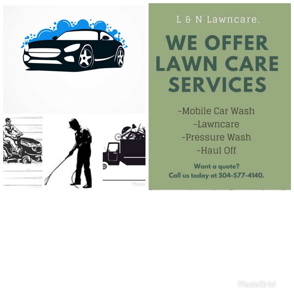 lawn care, junk removal, mobile carwash, ju