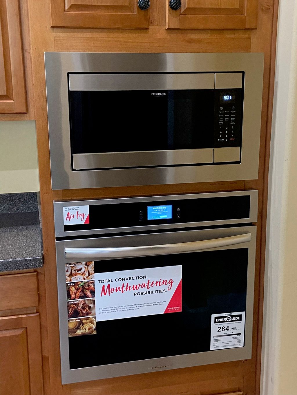 Installed new wall oven and microwave 