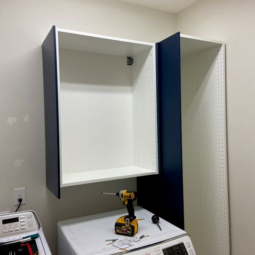 Utility room cabinets 