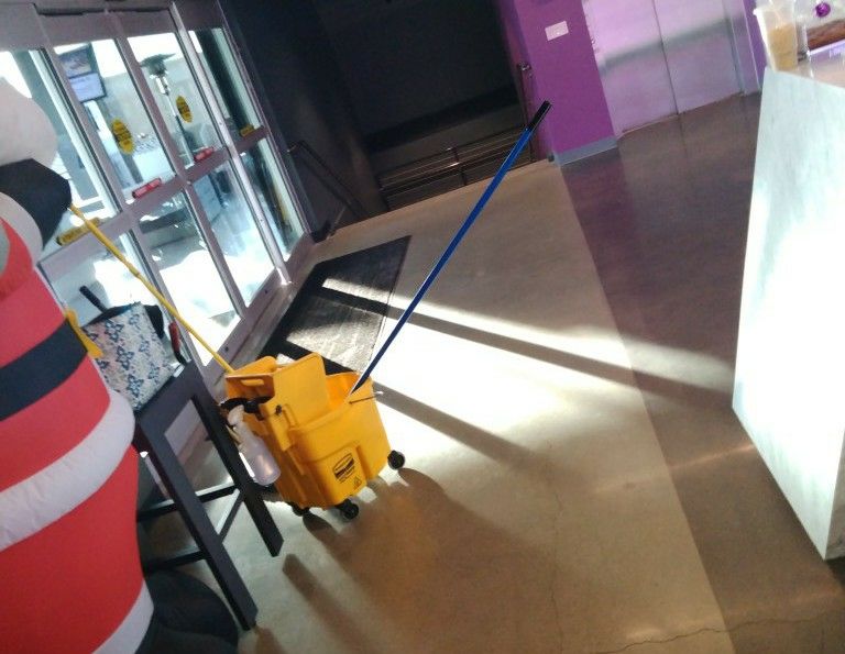 Rugs Cleaned&Concrete Flooring mopped by Andrea. C