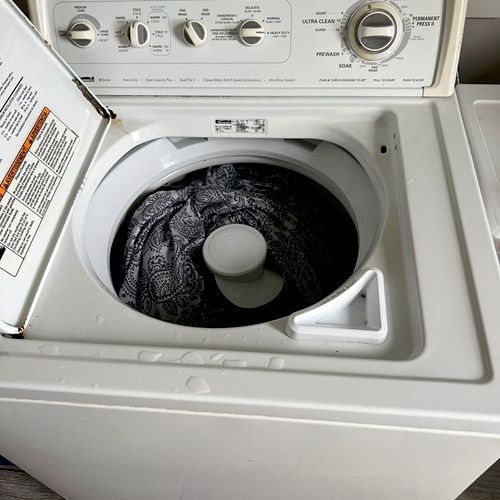 We had an older Kenmore washing machine he came an