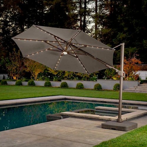 Mark and Lorase completed our cantilever umbrella 