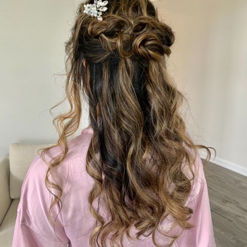 Sandra did my bridesmaid hair this past weekend, a