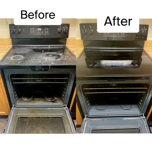 deep cleaned oven 