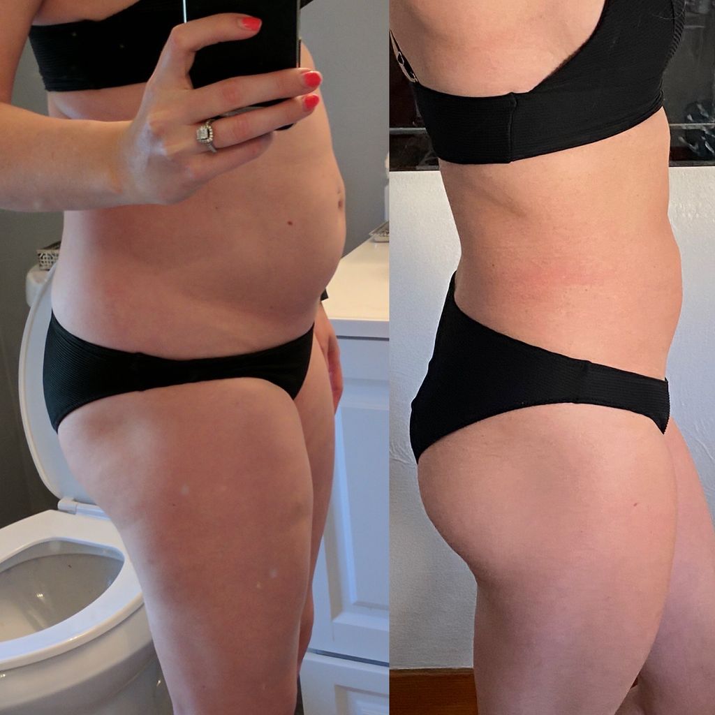 Loss of inches and toning. 