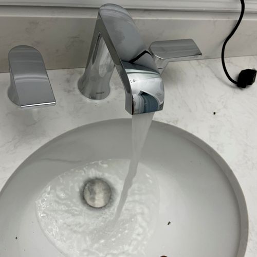 Faucet installed