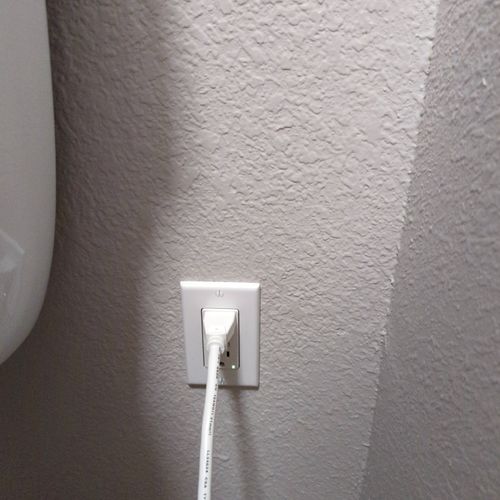 Wanted to get a GFCI outlet added in our toilet. O