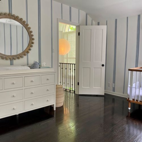 Amanda pulled off an adorable nursery at the very 