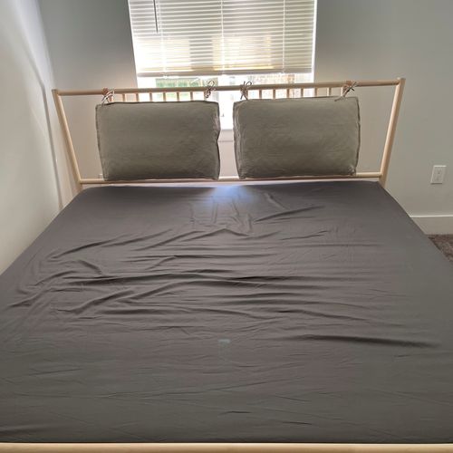 Craig and his son built my king sized bed from ike