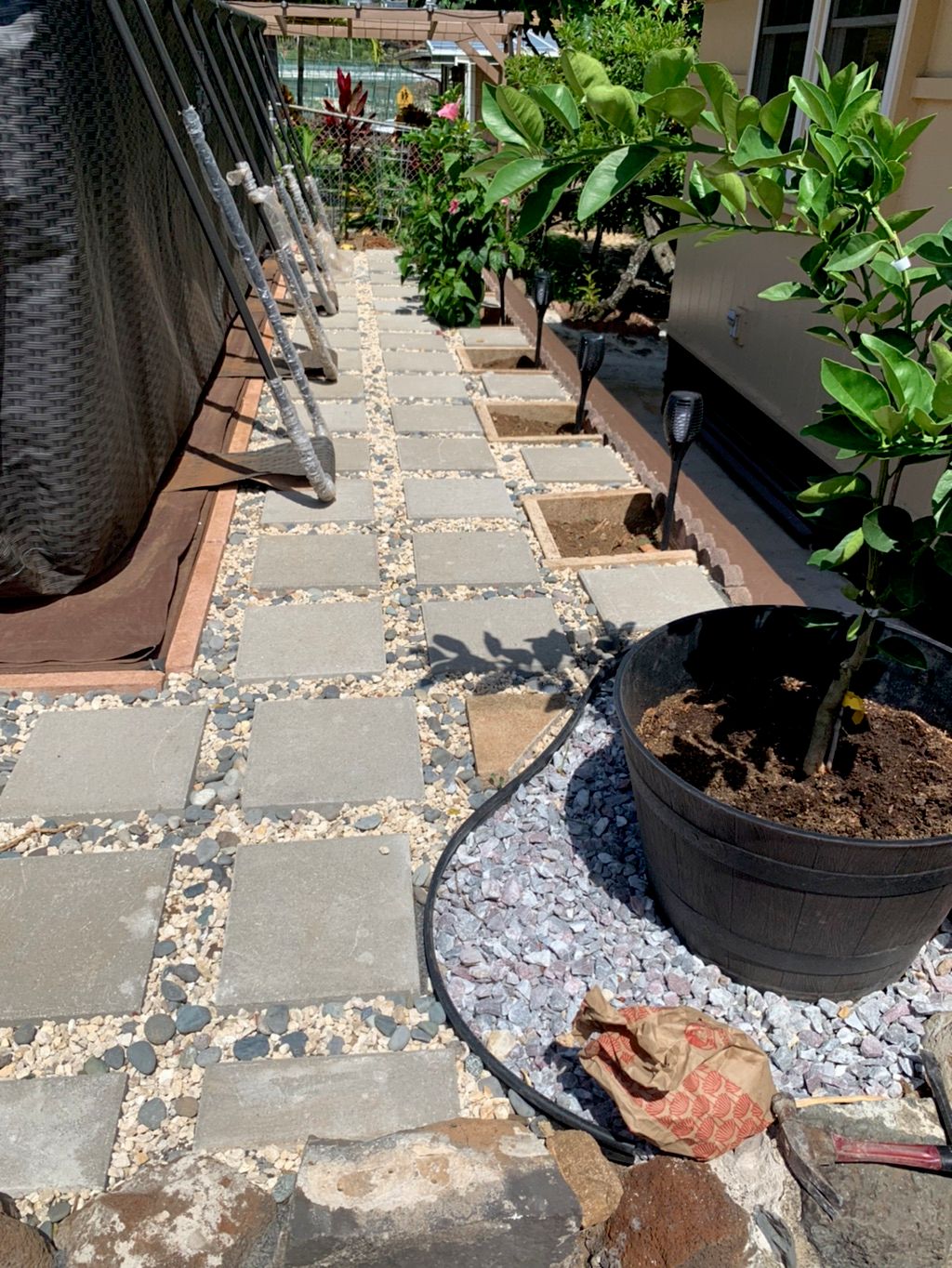 Paving on yard