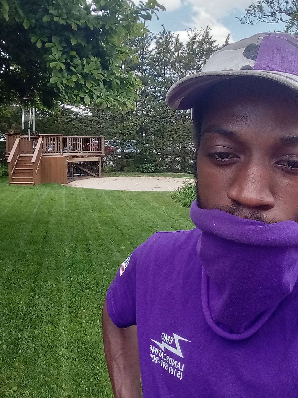 us in action with, one of my favorite lawns to cut