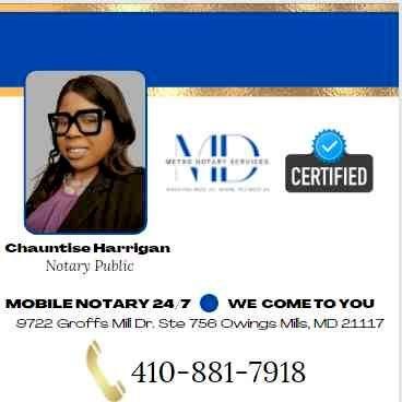 MD Metro Remote Notary Services