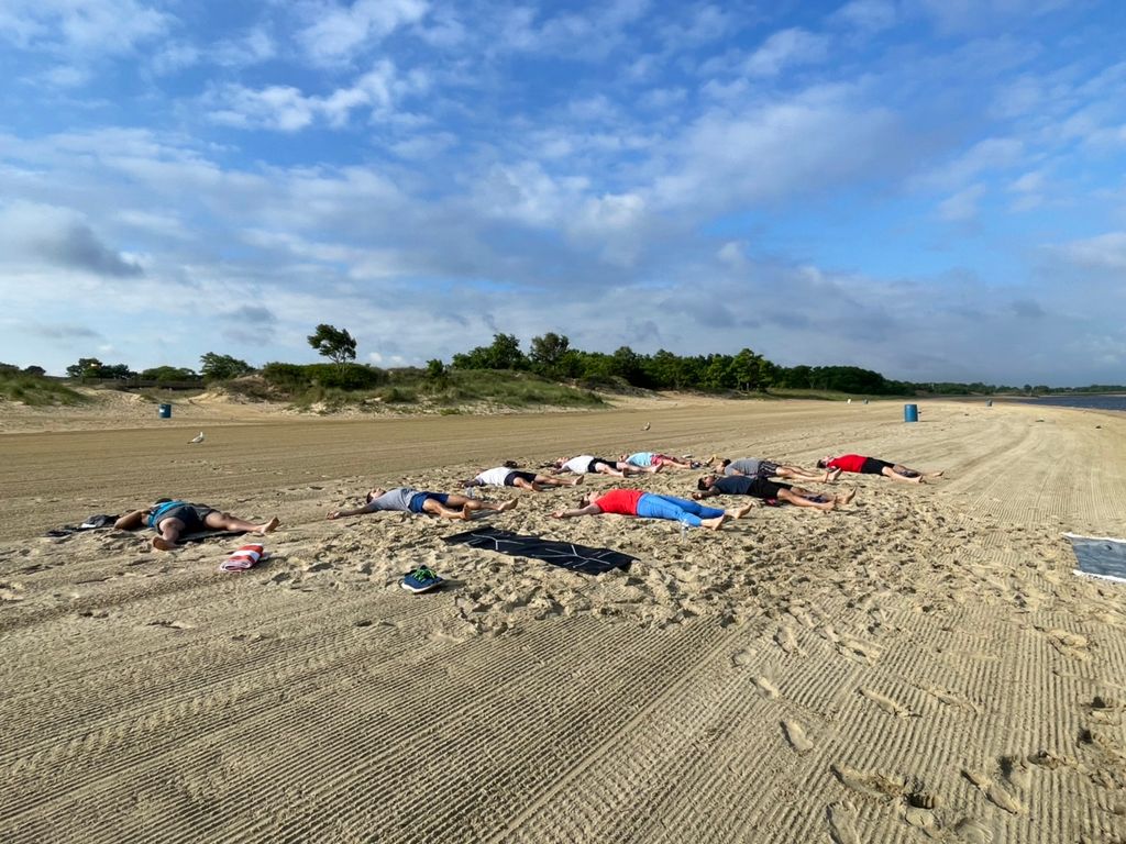 Corporate Beach Yoga