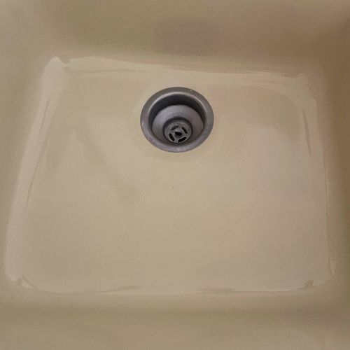 Semi glazed sink