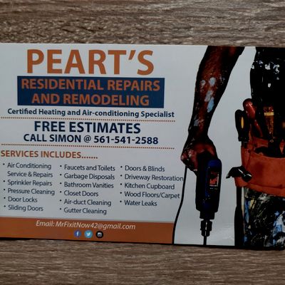 Avatar for Peart's Residential Repairs