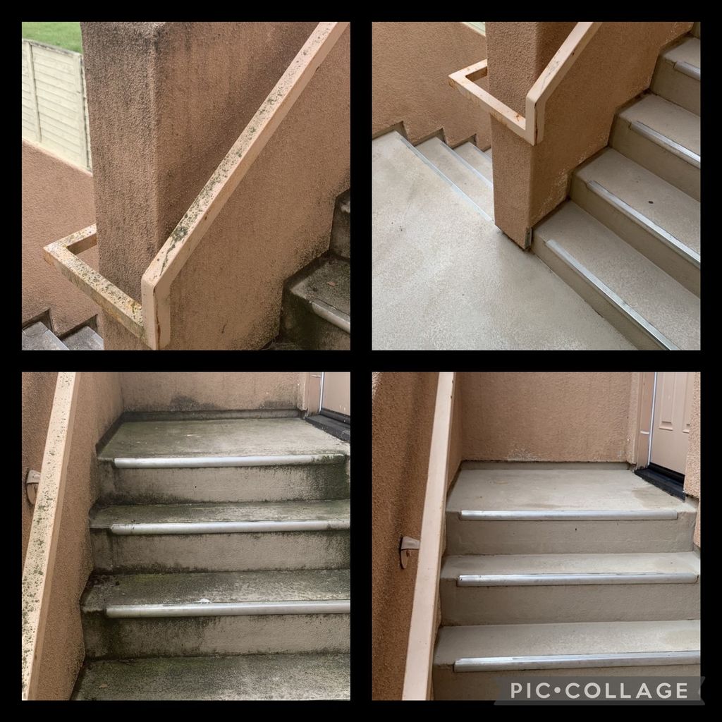 Pressure Wash before & after