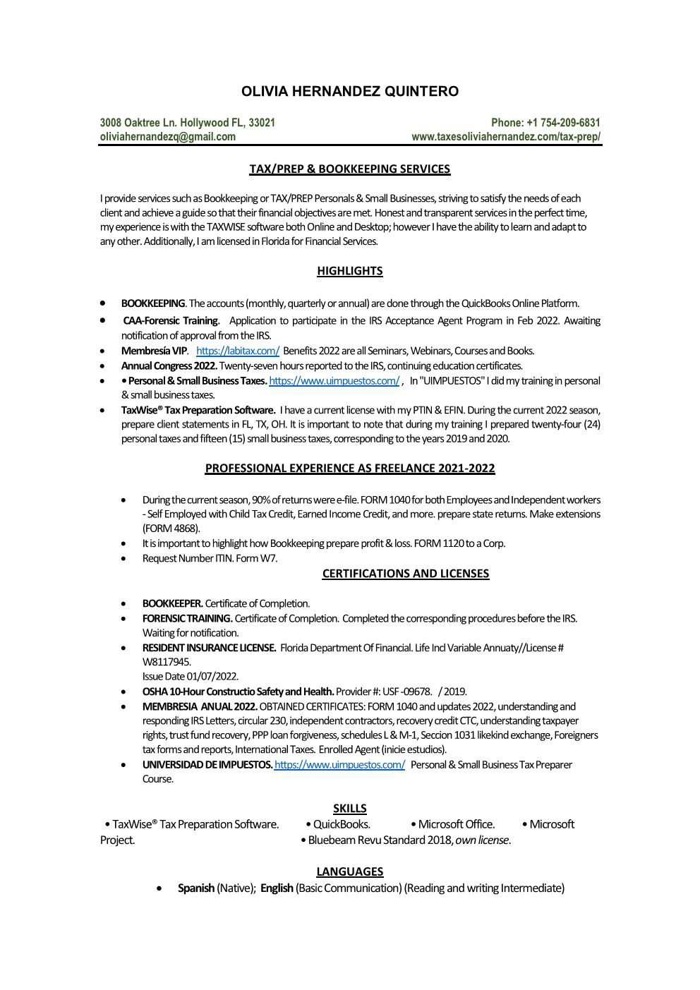 CV