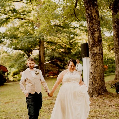 My husband and I got married on our property on Sa