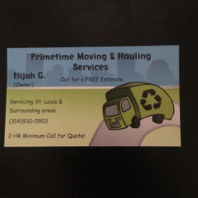 Avatar for PrimeTime Moving & Hauling LLC
