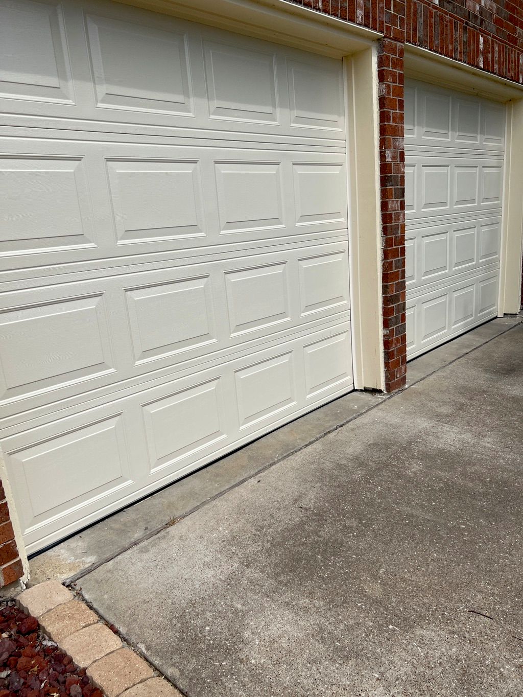 We are very satisfied with our new garage doors! T