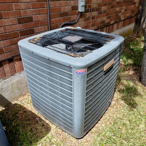 Sergio did a great job cleaning my condenser unit.