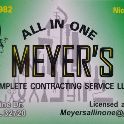 Avatar for Meyer's all in one complete contracting service