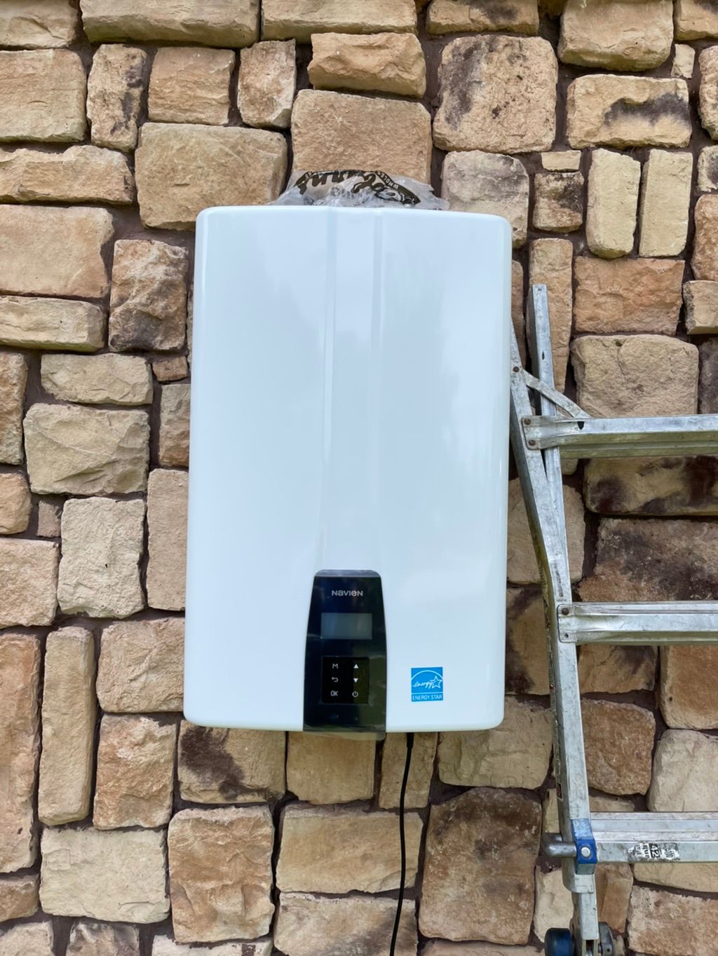 Mounting a brand new Navien tankless