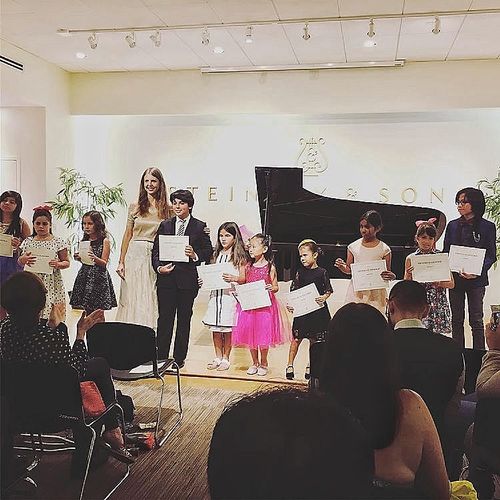 Student's recital at Steinway Piano Gallery, June 
