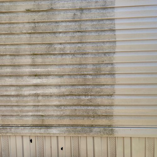 Pressure washed my parents mobile home. We are ver