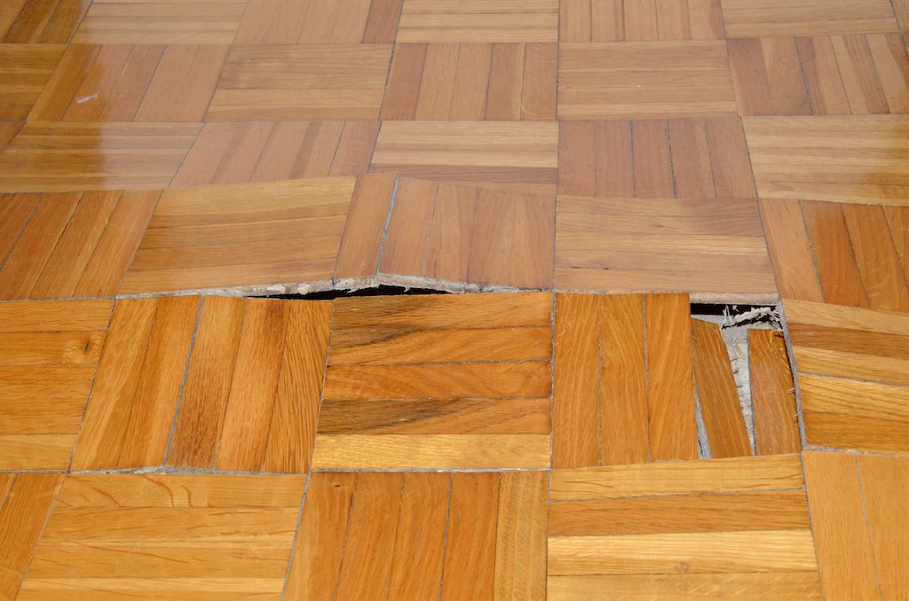 buckling hardwood floors