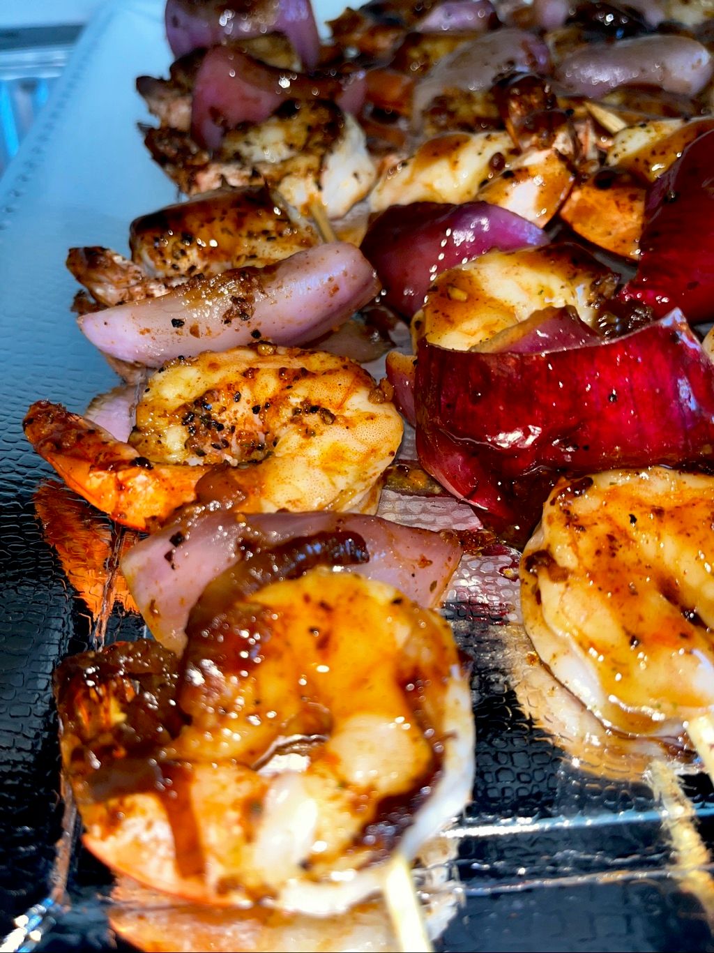Cajun shrimp kebabs 