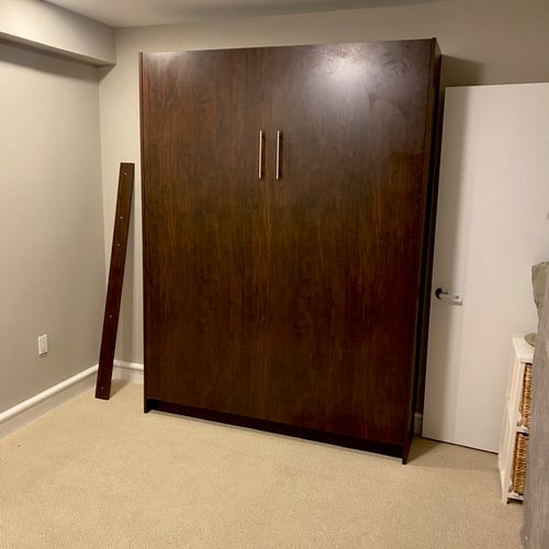 Raul did a great job setting up our new Murphy bed