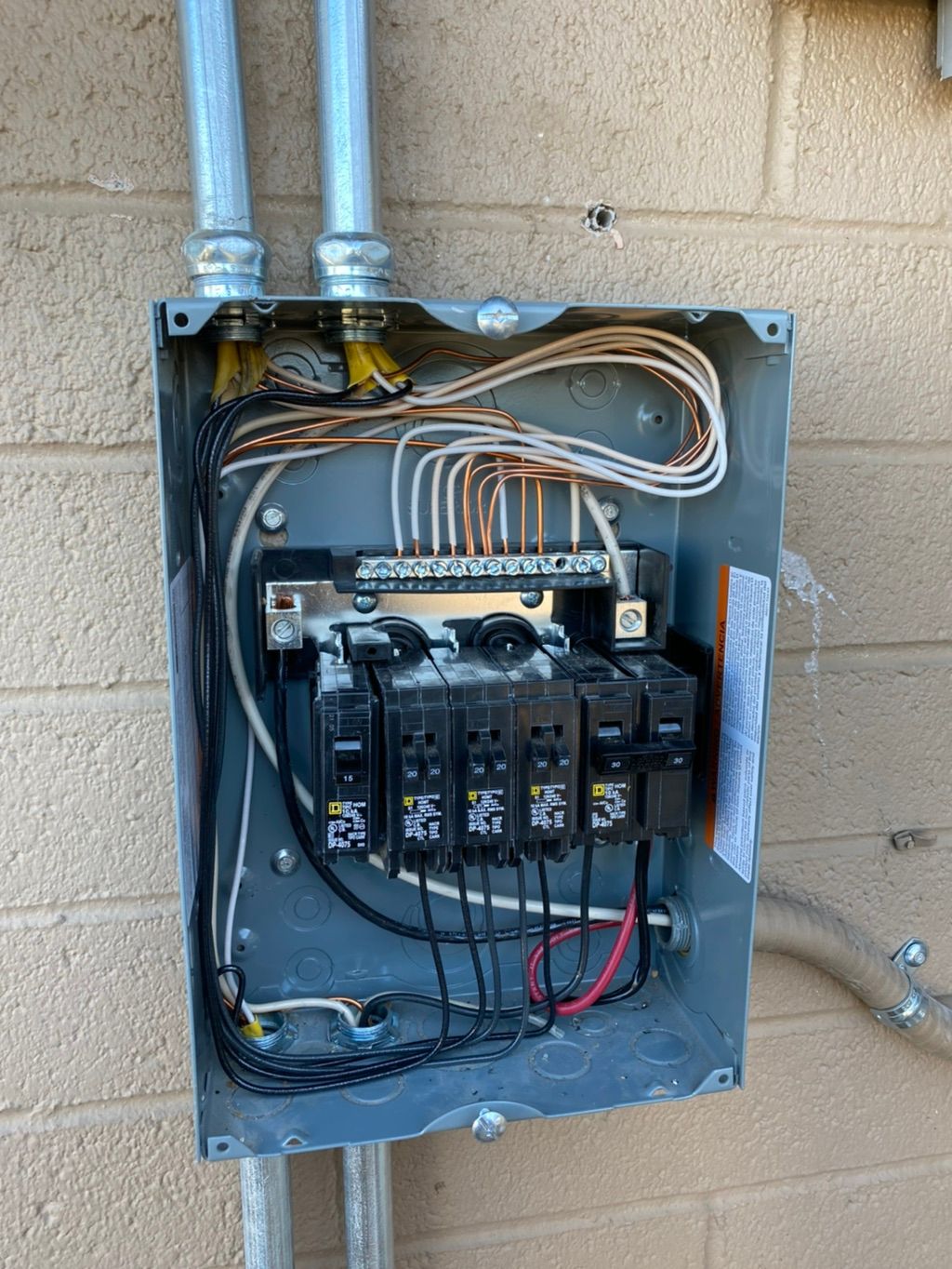 Small sub panel upgrade