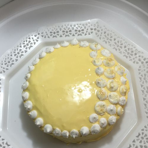 Lemon Cake with lemon filling and lemon icing.