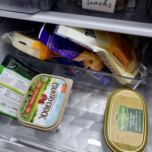 butter and cheese fridge drawer