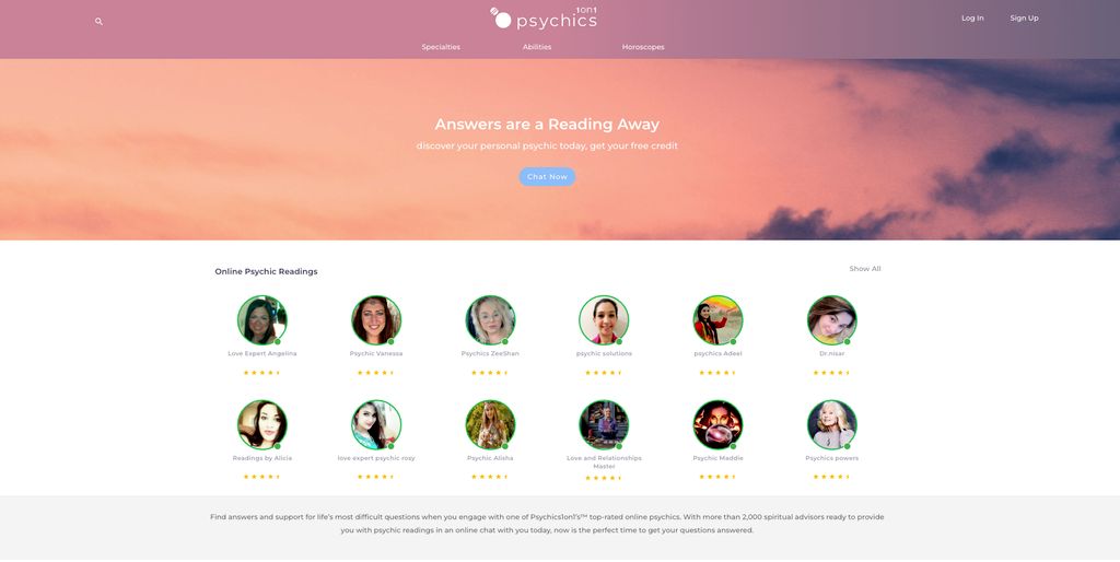 Discover more than 2,000 spiritual advisors to fin