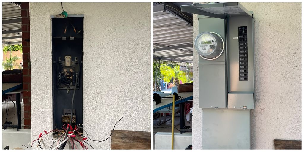 Before / After panel upgrade 