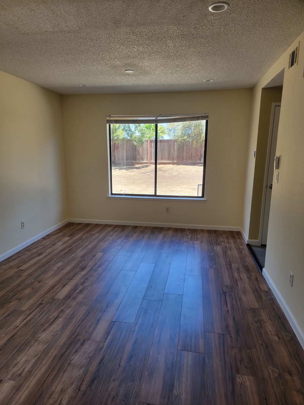 Window cleaning and living room mopped